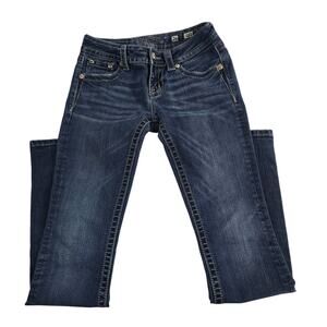 Miss Me Jeans signature bootcut denim womens size 26 blue embroidered 7055